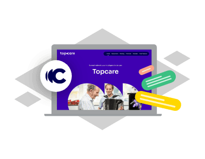 Nieuw **website template** vanuit nieuwe identiteit