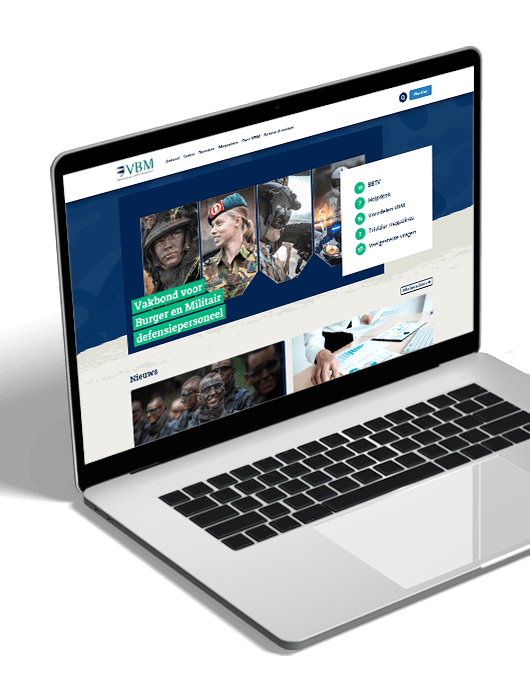 Informatieve website voor militaire vakbond