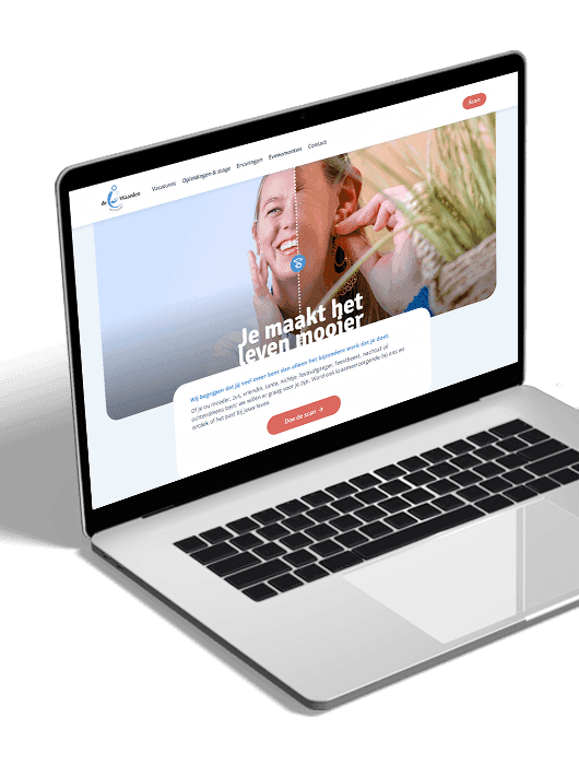 Werkenbij website met persoonlijke scan